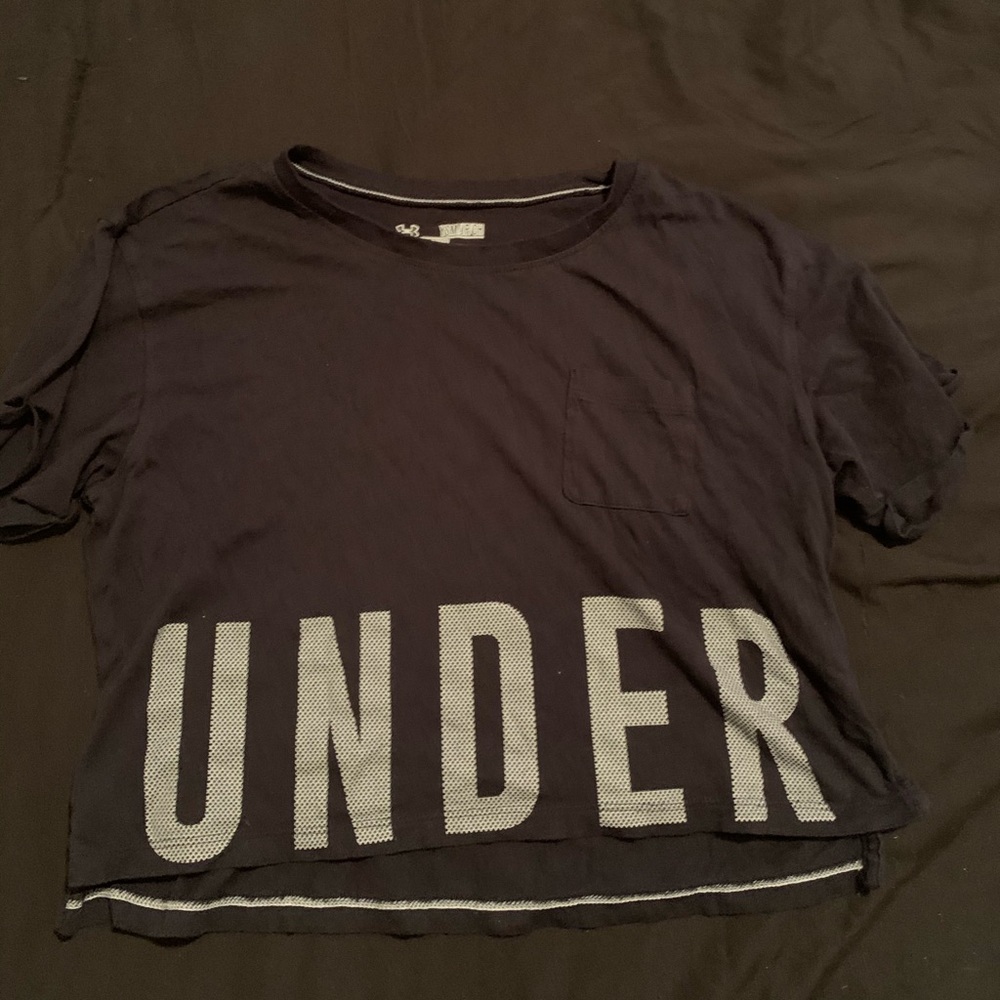 Under armour crop top wording